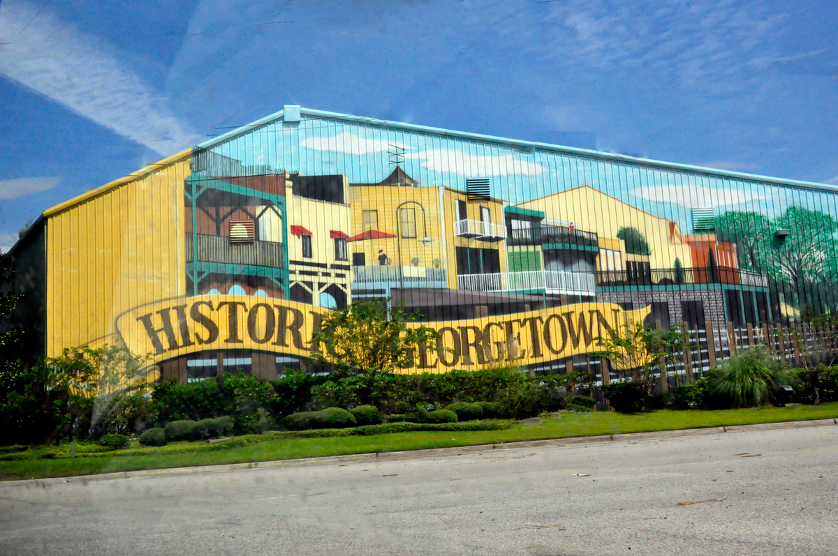 Historic Georgetown, mural on a building
