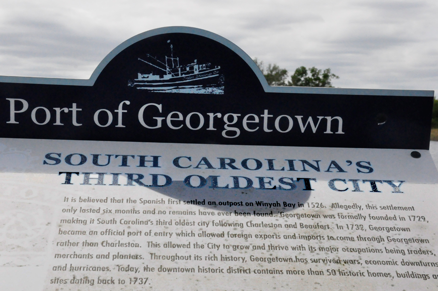 Port of Georgetown sign