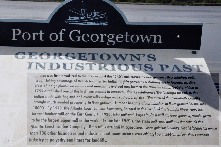 Port of Georgetown sign