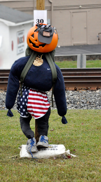 Pumpkin Head Scarecrow