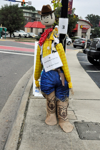 Sheriff Woody and Slinky Dog Scarecrow