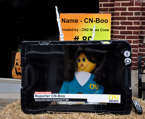 TV Reporter Scarecrow