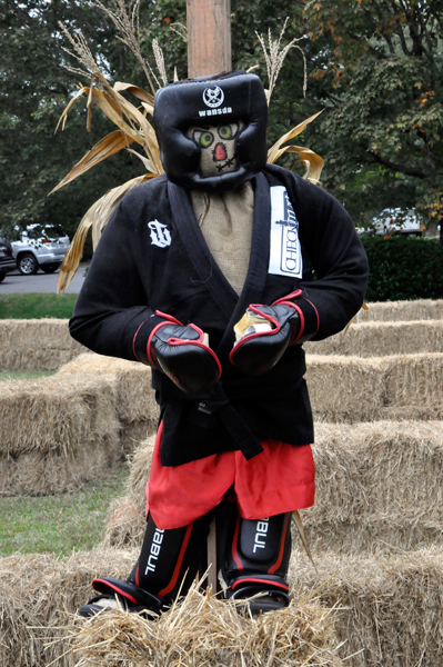 boxing scarecrow