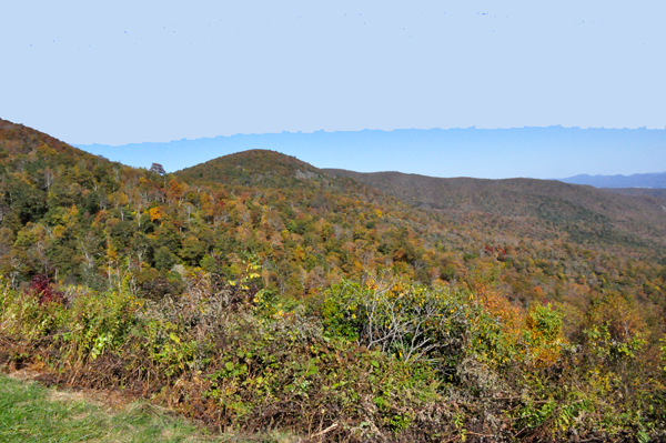 fall colors on the Blue Ridge Parkway