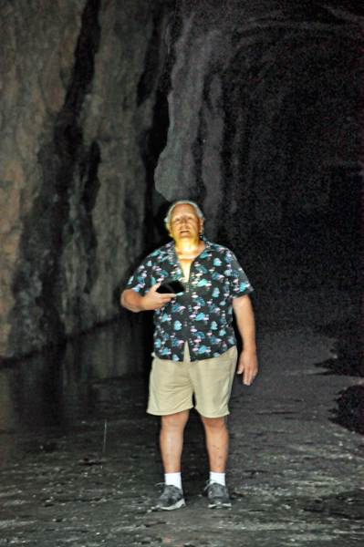 Lee Duquette in the Stumphouse Tunnel