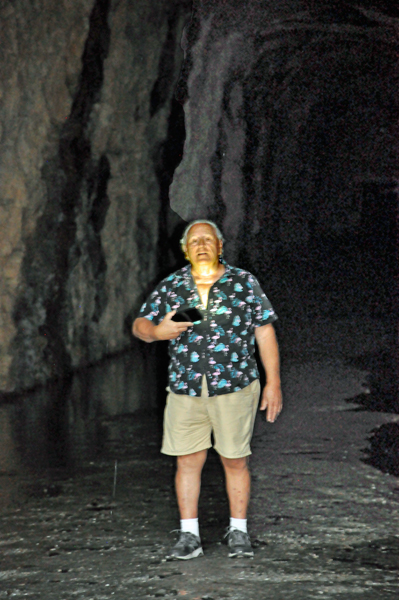 Lee Duquette in the Stumphouse Tunnel