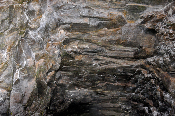 Lee Duquette in the Stumphouse Tunnel wall