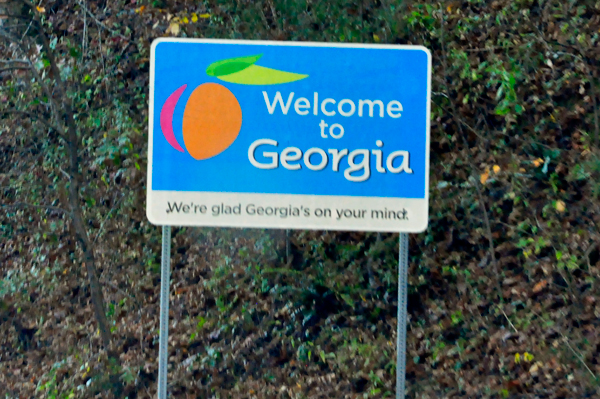 Welcome to Georgia sign