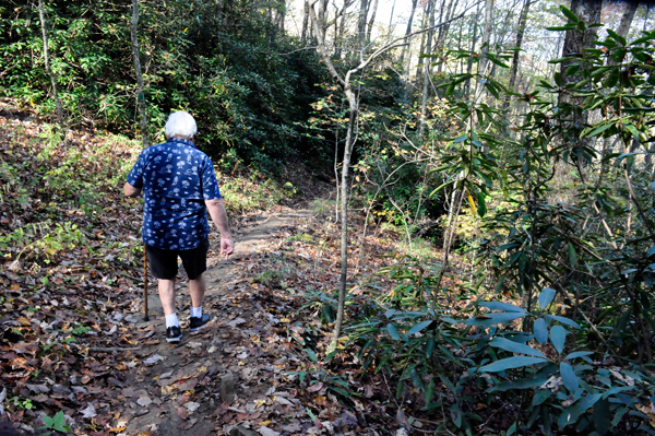 Lee Duquette on the Ada-Hi Falls Trail