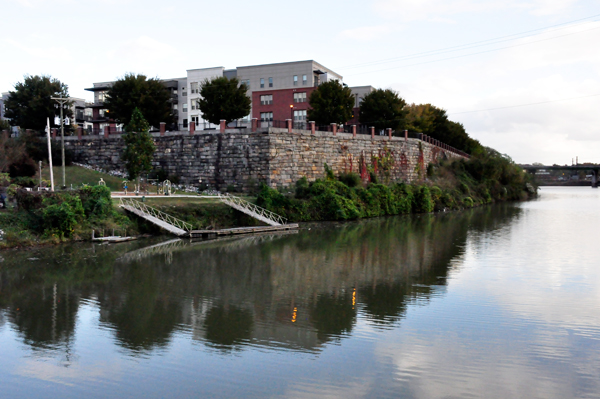 view from the footbridge