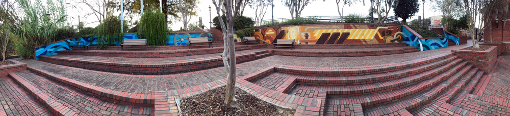 Panorama of the patio area