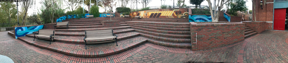 Panorama of the patio area