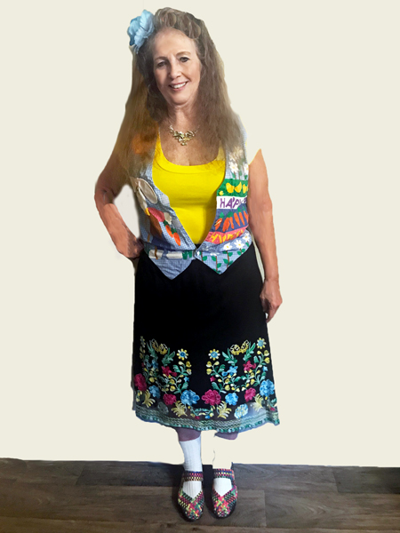 Karen Duquette in her Easter Outfit 2020