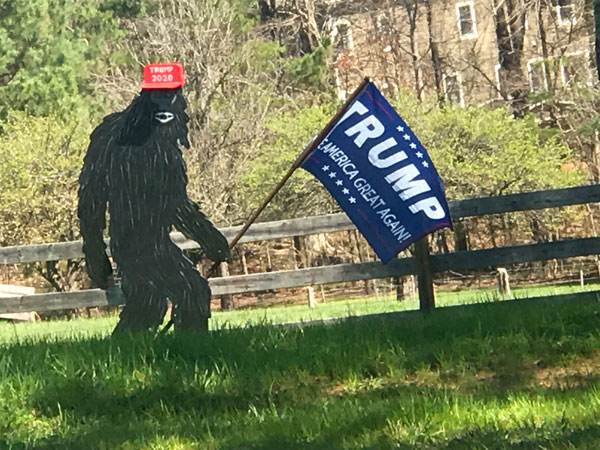 Trump Flag and Big Foot