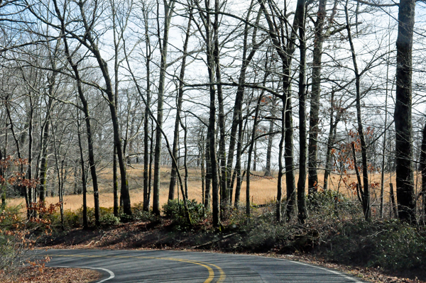 Curvy, fun roads on the way to the Chapel.