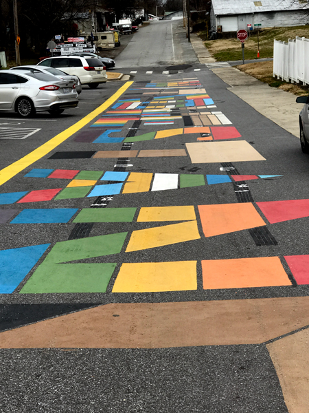 United We Stand road painting