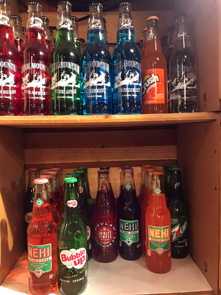 soda bottles