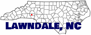 NC map showing location of Lawndale