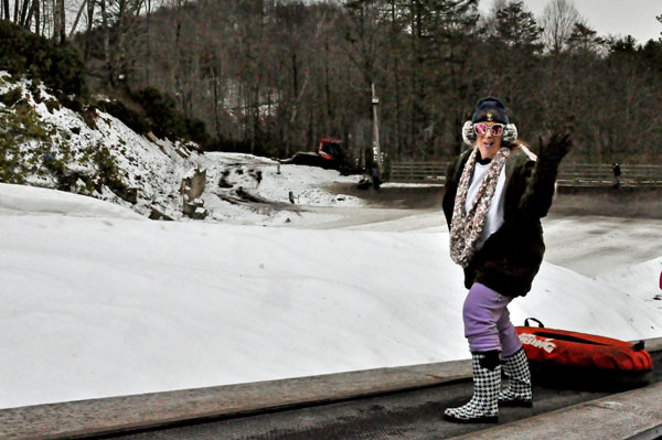 Karen Duquette on the ramp