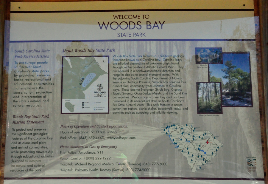 information sign in the Parking lot