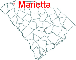 SC map showing location of Mariette
