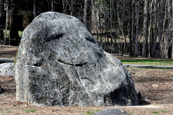 a smiling boulder