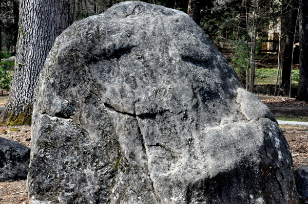 a smiling boulder