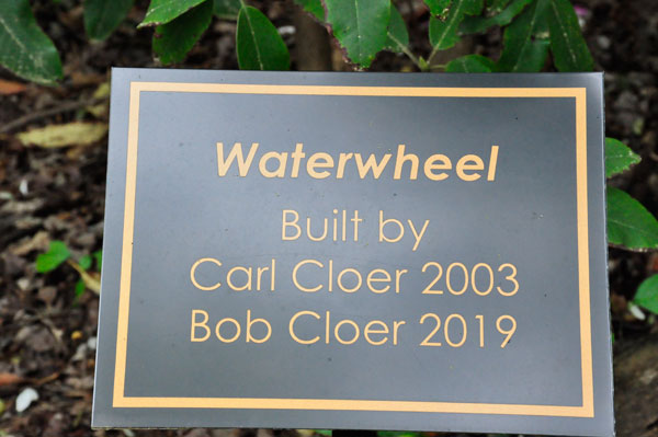 sign about the Waterwheel