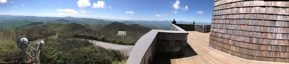 panorama at Brasstown Bald