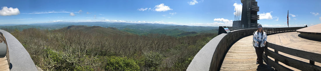 Karen Duquette at Brasstown Bald