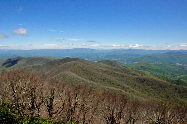 View East from the tower at Brasstown Bald