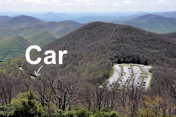 Brasstown Bald parking area