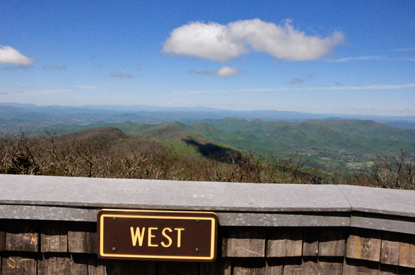 West view at Brasstown Bald