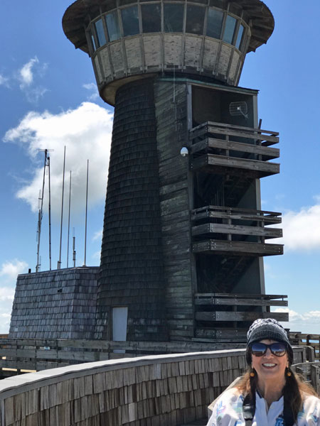 Karen Duquette at Brasstown Bald Tower