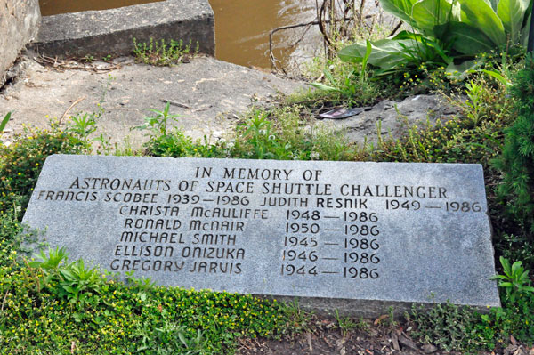 memory plaque for the Space Shuttle Challenger