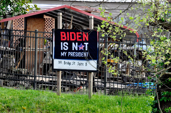 anti-Biden sign
