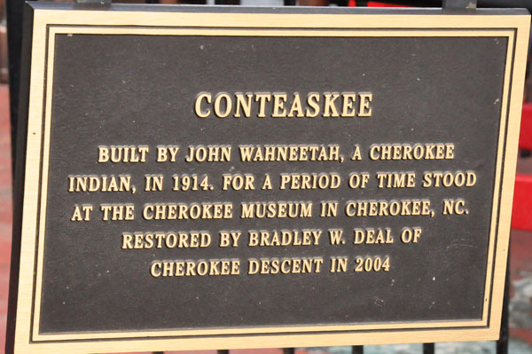 Conteaskee Totem Pole plaque