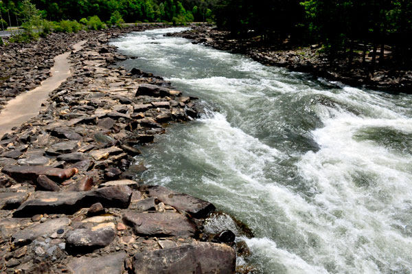 whitewater in the Ocoee River