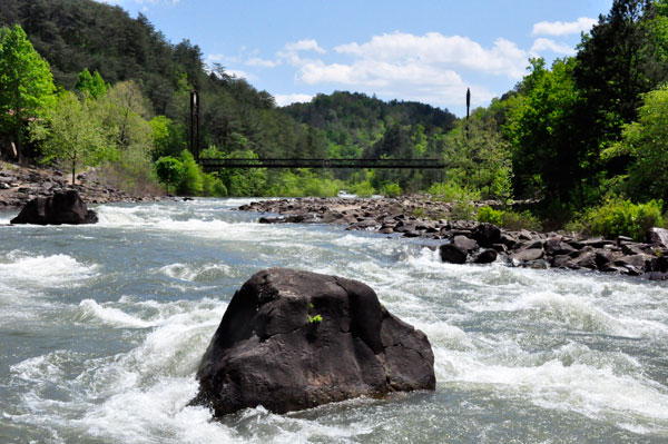 Big boulders in The Ocoee River