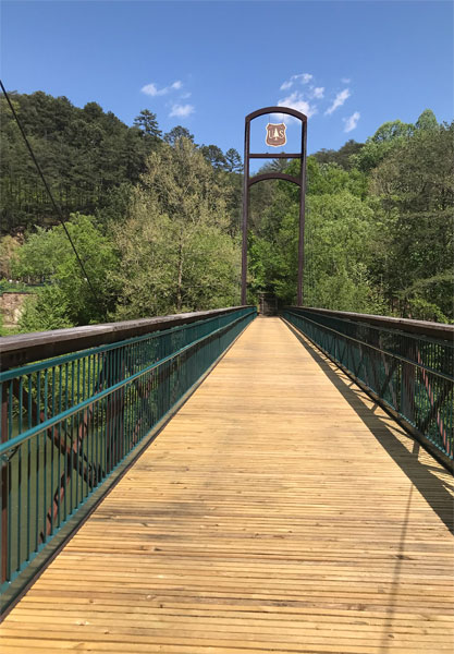 panorama of The 1996 Centennial Olympics bridge.