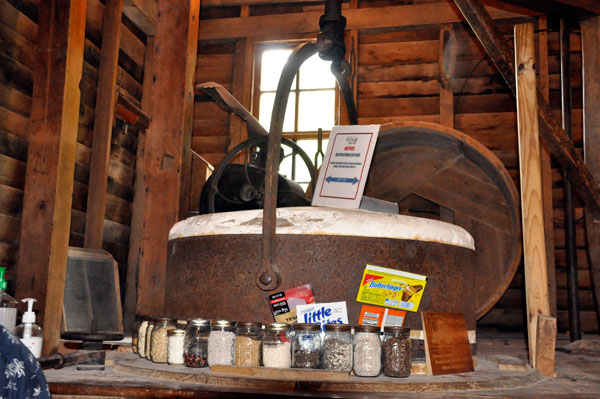 Inside the Glade Creek Grist Mill