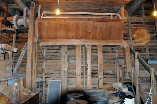 Inside the Glade Creek Grist Mill