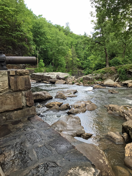 outside the Glade Creek Grist Mill