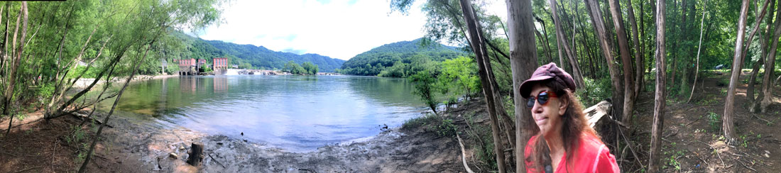 Karen Duquette at Kanawha Falls