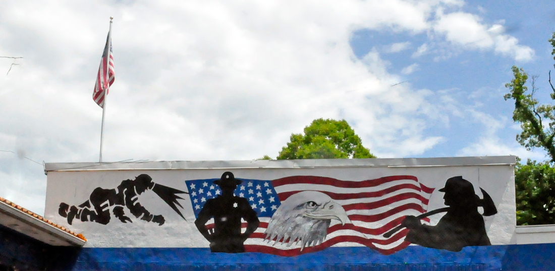 USA Hero mural