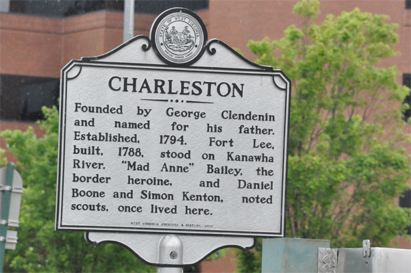 Charleston information sign
