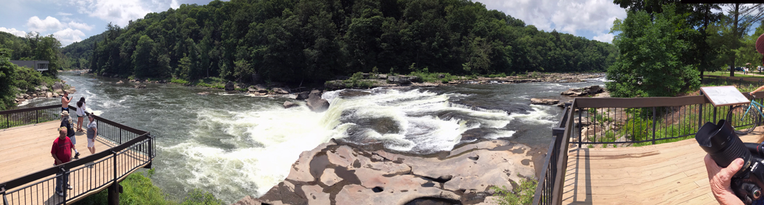 panorama at Ohiopyle Falls