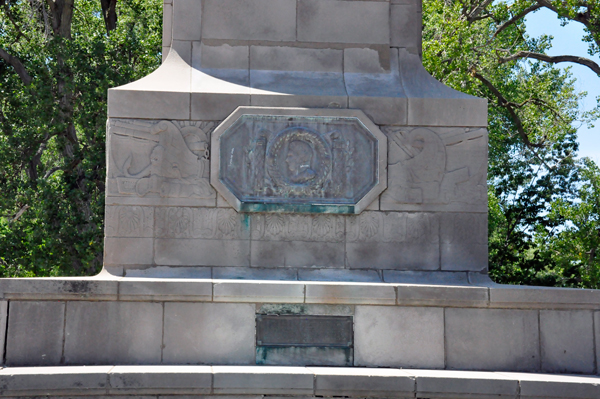 plaque on The Perry Monument