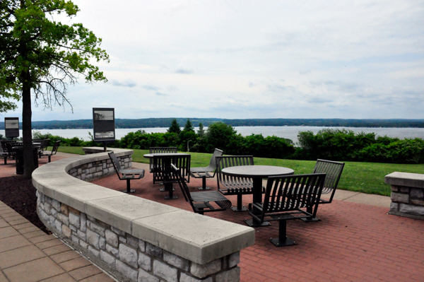 view overlooking the lake