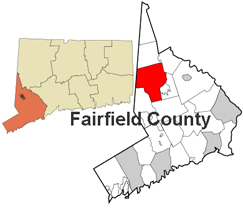 CT maping showing location of Danbury